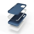 thumbnail image 3 of Red Ember Shockproof Case for iPhone, Ultra Slim Protective Liquid Silicone Matte Finish Phone Case - iPhone 12 - Navy Blue, 3 of 5