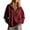 Wine, variant on Women's Leopard Print Sweatshirt Oversized Quarter Zip Collar Long Sleeve Fall Fashion Pullover Tops