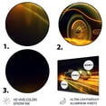 thumbnail image 3 of Designart "Yellow Neon Classic Car Retro Radiance" Neon Car Metal Wall Art, 3 of 5