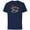 Navy, variant on Mickey Mouse 28 Varsity - Short Sleeve Cotton T-Shirt for Adults - Customized-Royal Heather