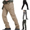 thumbnail image 1 of BiZtdJrK Pantalon d'Extérieur Grande Taille pour Hommes, Pantalon Cargo de Randonnée Ripstop Léger, Coupe Décontractée, Pantalon de Travail avec Multi-Poches Vert TTTTG, 1 of 8