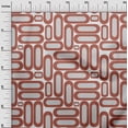 thumbnail image 3 of oneOone Cotton Jersey Red Fabric Geometric Fabric For Sewing Printed Craft Fabric By The Yard 58 Inch Wide, 3 of 4