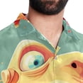 thumbnail image 5 of Tiny teeth Men's Poplin Casual Printed Button Down Short Sleeve Summer Beach Shirts Unisex, 5 of 6