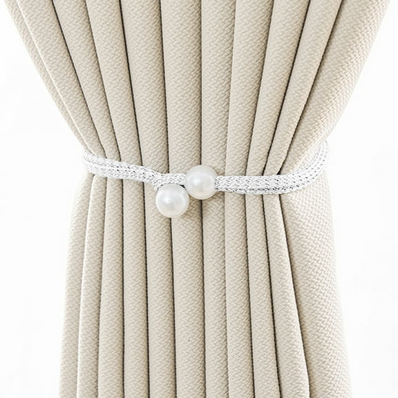2pcs Faux Pearl Curtain Tieback,Curtain Holderback Holder Decor Home Supplies