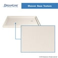 thumbnail image 3 of DreamLine SlimLine 36 in. D x 54 in. W x 2 3/4 in. H Right Drain Double Threshold Shower Base in Biscuit DLT-1036542-22, 3 of 6
