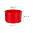 thumbnail image 2 of Uxcell 6 Pcs Round Cake Pans 4" Silicona Antiadherente Molde de Pastel de Liberación Rápida para Cupcakes Pan de Pan, Rojo, 2 of 5