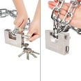 thumbnail image 3 of Allright 2pcs 104mm Padlock Heavy Duty Container Padlock High Security Door Lock With 10 Keys Solid Steel Hardware Integral Lock For Garages Container, 3 of 5