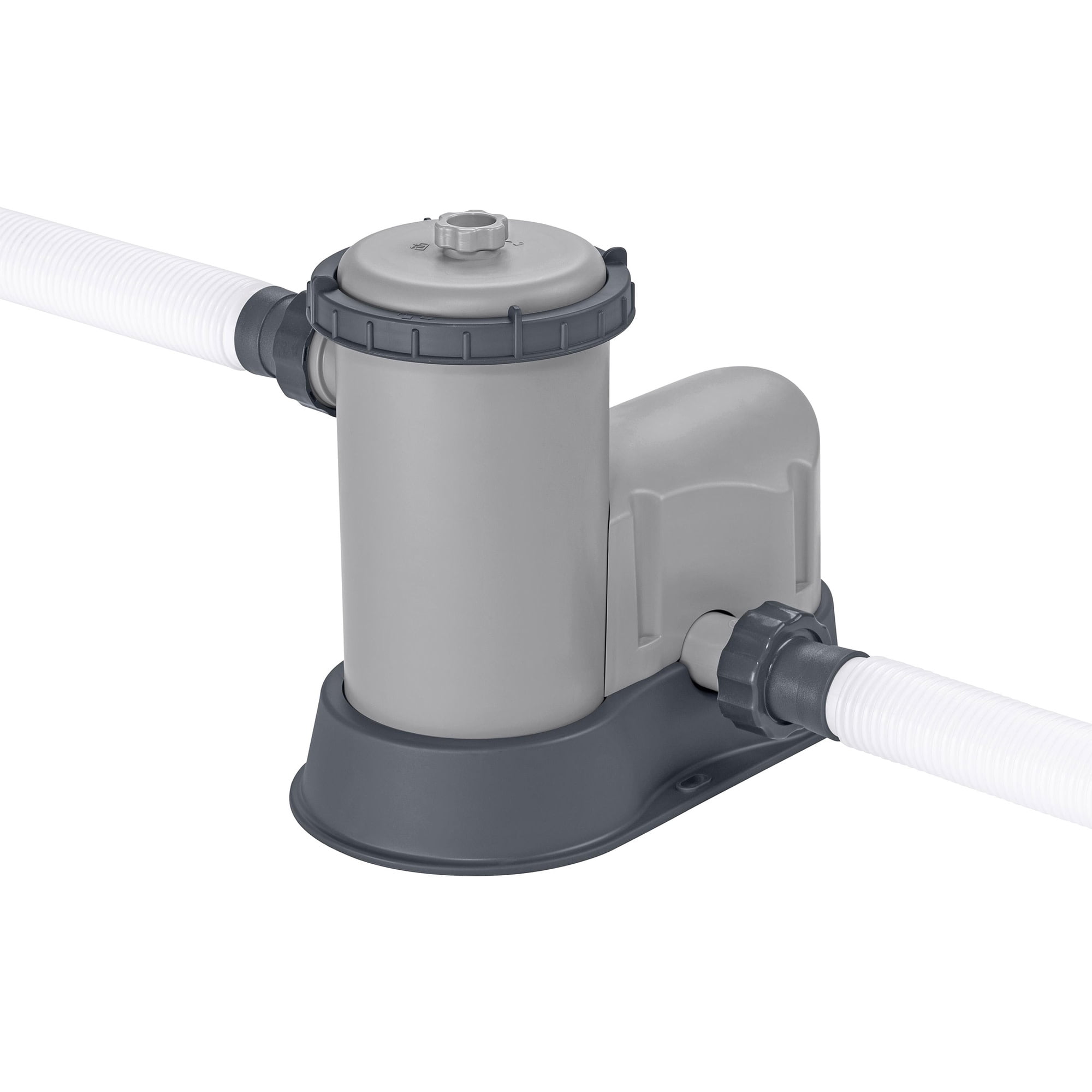 Bestway: Steel Pro MAX - 16' x 48", Grey -Round Above Ground Swimming Pool Set, ClickConnect Frame, Tritech, Filter Pump-Ladder-Cover, 5145 Gal Water