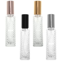 GOOHOCHY Portable Mini Perfume Bottles with Fine Mist 12ml Glass and Plastic Travel Size Refillable Sample Containers