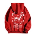 thumbnail image 6 of KHONTS He Left the 99 to Find Me Sweatshirt for Men Christian Fashion Graphic Hooded Sweatshirt Long Sleeve Hoodies Red L, 6 of 6