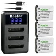 thumbnail image 1 of Kastar 3 Pack Battery and LCD Triple USB Charger Compatible with Rollei Compactline CL-312, CL312, CL-320, CL320, CL-350, CL350, CL-360TS, CL360 TS, CL-370TS, CL370 TS, CL-390SE, CL390 SE, CL-412, 1 of 6