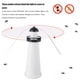 thumbnail image 2 of Ventilador repelente de moscas para exteriores almohadilla de pie inferior ligera para ventilador de moscas de mesa para exteriores Anggrek Otros, 2 of 7