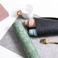 thumbnail image 3 of Leather Placemats Table Mat Coffee Coasters Heat-proof Waterproof 30x43CM Green, 3 of 9