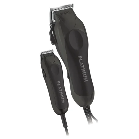 Wahl Pro Series Platinum Combo Kit for Men or Women, Premium Hair Clipper Black/ Corded 79804-100