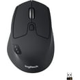 thumbnail image 1 of Logitech M720 Triathlon Multi-Device Wireless Mouse, Bluetooth, USB Unifying Receiver, 1000 DPI, 8 Buttons, 2-Year Battery, Compatible with Laptop, PC, Mac, iPadOS - Black-M720, 1 of 5