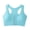 Light Blue, variant on Naittoop Front Closure Bra for Women Sports Wirefree Post Surgery Bra Front Closure Racerback Compression Mastectomy Bras