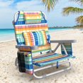 thumbnail image 2 of Silla de playa Suteck BZ-2073-214 mochila plegable 5 posiciones con bolsa termica y soporte lumbar, 2 of 5
