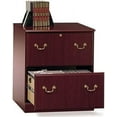 thumbnail image 2 of Bowery Hill 2 Drawer Executive Lateral File Cabinet in Cherry, 2 of 2