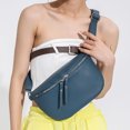 thumbnail image 1 of Bolsa De Pecho Bolso de pecho de PU Moda Hombres Mujeres Bolsos de cuero Señoras Riñonera (Azul) Tmvgtek Para Estrenar, 1 of 7
