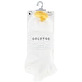 thumbnail image 2 of GoldToe Edition Women's Lettuce Edge Rib Quarter Socks White, 6 Pairs, Size 6-9, 2 of 5