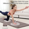 thumbnail image 3 of BAIMA Travel Yoga Mat 8 mm Thick, Multicolor Workout Mats for Home Gym,Portable for Camping or Travel Exercise Mat(Brown & Beige), 3 of 11