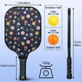 thumbnail image 4 of Pickleball Paddles Set,Pioneer Flower Floral Print Pattern Fiberglass Surface Pickleball Racket Set with 2 Indoor Outdoor Pickleball Balls and Pickleball Bag,Pickle-ball Equipment, 4 of 6