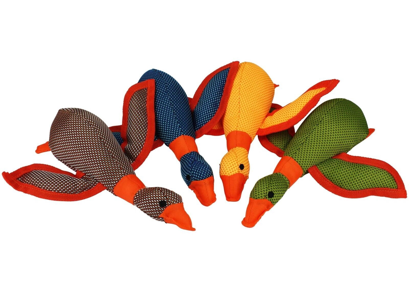 Large Tough Duck Toys for Big Dogs Durable Aggressive Chewer Play Toss Fetch (Brown)