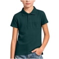 thumbnail image 3 of SDNall Boys Short Sleeve Polos, Solid Performance Polo Shirts, Boys' Collar Polo Tops for School Uniform Golf Travel Everyday Wear 1-15 Years, 3 of 8