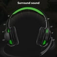 thumbnail image 3 of Hicess 3.5mm USB Plug Wired Over Ear LED Heavy Bass Gaming Headphone Headset for PS4, 3 of 8