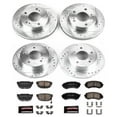 thumbnail image 3 of Power Stop Front and Rear Ceramic Brake Pad and Drilled and Slotted Rotor Kit K755, 3 of 10