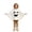White, variant on Halloween Hooded Poncho for Kids Fluffy Pumpkin Face Hooded Poncho (Orange)