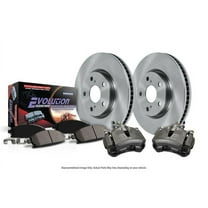 PowerStop Front Stock Replacement Brake Pad and Rotor Kit with Calipers Fits: SATURN Select Models KCOE1576A