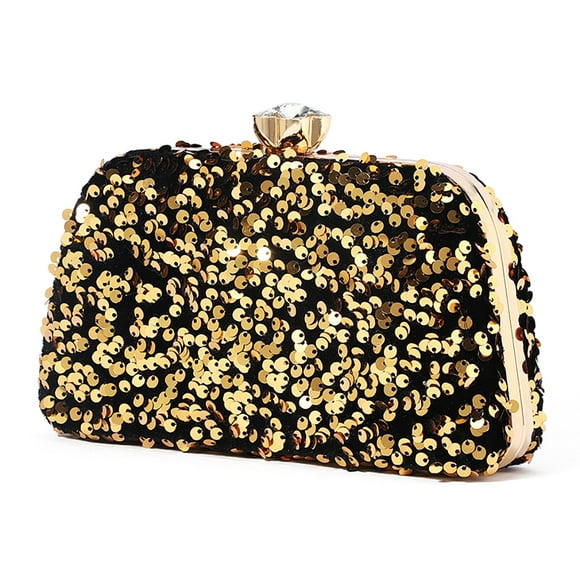 Women Clutch Purse Sequin - Crossbody Purse Evening Clutch Bag with Chain Strap