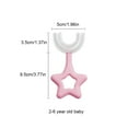 thumbnail image 4 of Bearachild Cepillo de para bebé ergonómico de doble cara de silicona de 360 ​​grados, cepillo de Manual en forma de U, cuidado Type11 NO11 Bearachild HA009123-04, 4 of 6