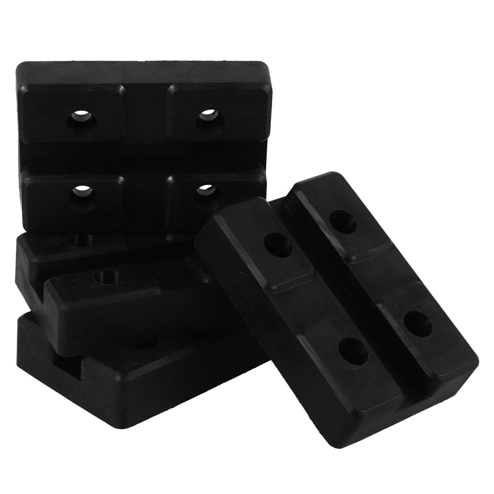 Milisten 4Pcs Black Rubber Jack Pads for Floor Jack Stand Pads Protecting Vehicle Pinch Welds