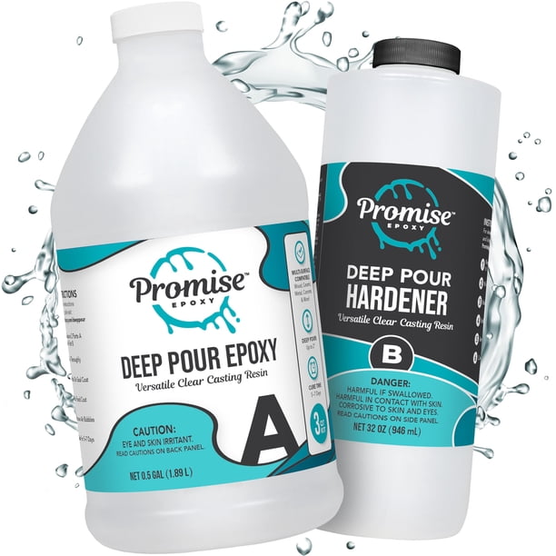 Kit de resina epóxica Promise Epoxy Deep Pour 3.5 L - Apta para alimentos