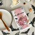 thumbnail image 4 of SM-XLHN Pink Ghost Polka Dot Pumpkin Happy Halloween Kitchen Towels Dish Towels, 18x26 Inch Farmhouse Bat Flower Decoration Hand Towels Set of 4, 4 of 6