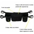 thumbnail image 3 of Stroller Caddy, Universal Stroller Organizer, Stroller Console Tray with 2 Cup Holders and Storage Box with Zipper for Stroller, Wheelchair, Rollator, Walker, 3 of 8