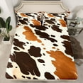 thumbnail image 2 of Feelyou Rustic Cow Print Bed Sheets, Farmhouse Highland Bull King Sheets, Teens Kids Boys Girls Sheet Set, Super Cozy Room Decor, 4pcs, 2 of 7