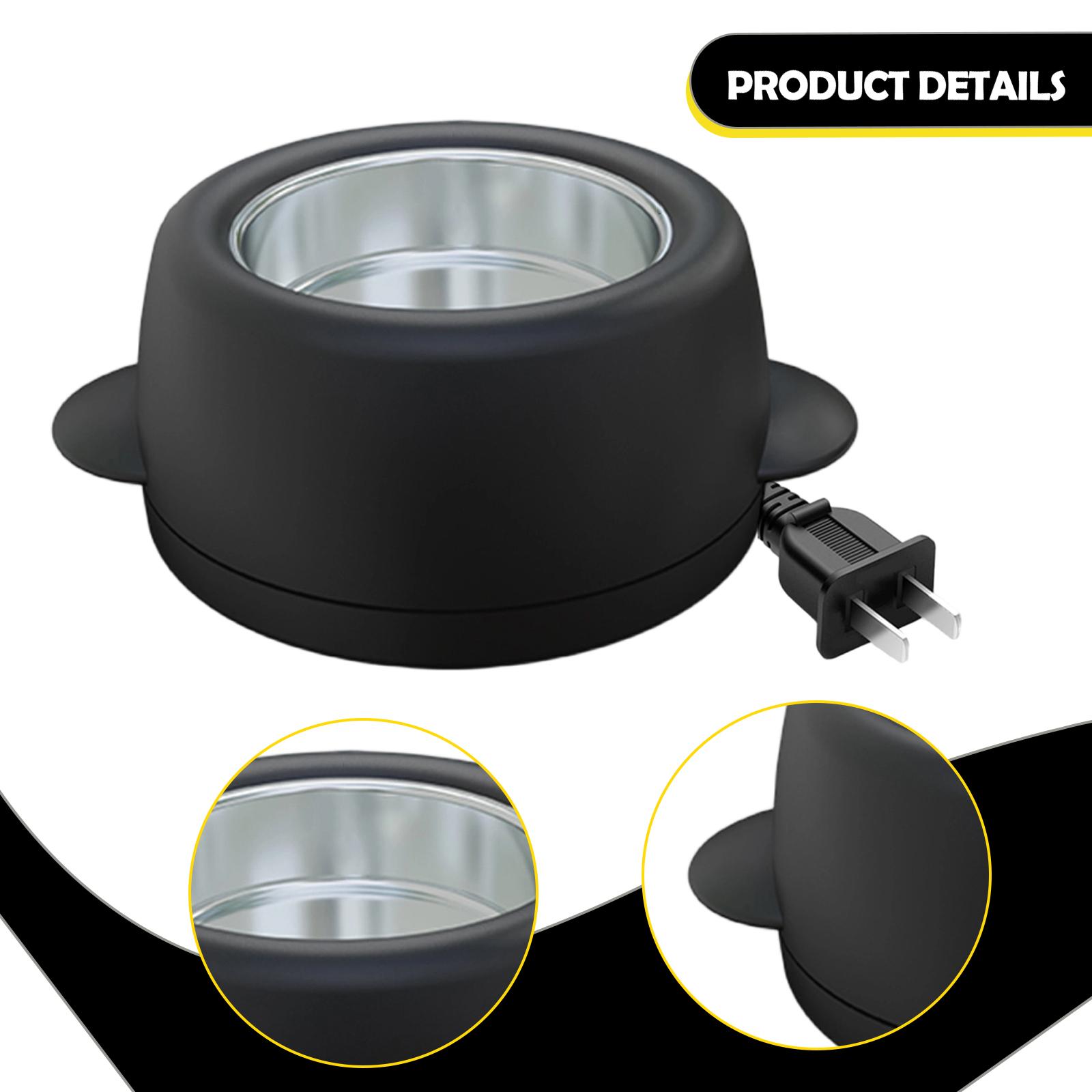 Hot Glue Skillet Mini Electric Hot Glue Pot Compact Aluminum Alloy for Hair Extension Mobile Stylists