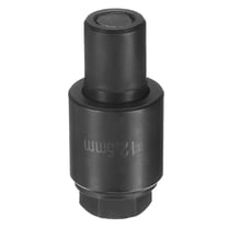 Sheet Metal Punch Hole Punch 12.5mm Bearing Steel Precise Cutting Manual Knockout Kit with External Hex Shank for Metal Steel Plate Sink Stainless Steel, Black