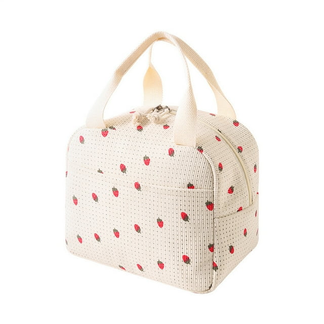 Lonchera, Bento Boxes Bolsa de almuerzo Lleva comida al trabajo Portátil Bolsa Bento portátil con aislamiento Bolsa de comida de pana Lonchera portátil con aislamiento