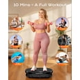 thumbnail image 6 of Anqdy Whole Body Vibration Plate for Weight Loss Lymphatic Drainage, Home Workout Vibrating Muscle Toner with 2 Resistance Bands, 6 of 10