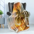 thumbnail image 4 of Beach Soft Flannel Fleece Throw Blanket, Sea Ocean Palm Tree Sunset Scenery House Wooden Windows of Art Pictures, Cozy Plush for Indoor and Outdoor Use, 60" x 80", Multicolor, by Ambesonne, 4 of 5