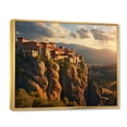 thumbnail image 2 of Designart "The Majestic Meteora in Greece" Landscapes Floater Framed Wall Art Living Room, 2 of 7