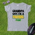 thumbnail image 2 of NanyCraft's My Grandpa Says I'm a Packers Fan Girl T-Shirt, 2 of 2