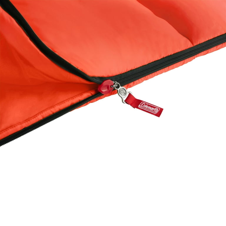 Coleman Kompact 40 Degree F Rectangle Sleeping Bag, Tiger Lily