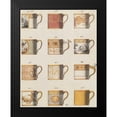thumbnail image 2 of PI Studio 12x14 Black Modern Framed Museum Art Print Titled - Teacups I, 2 of 5