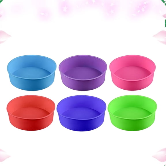 BESTOYARD Flexible Silicone Cake Pan for Layer Cakes and Cheesecakes in Assorted Colors