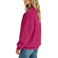 thumbnail image 5 of Women's Corduroy Jacket Long Sleeve Zip Up Jacket Casual Collared Coat with Pockets Loose Fit Lightweight Fall Winter Outerwear, 5 of 6